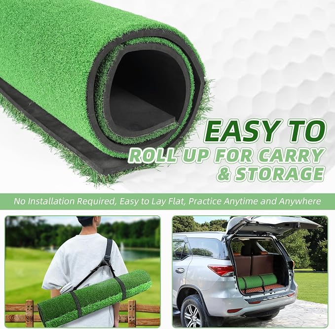 Golf Hitting Mat Indoor Outdoor, 5 * 4ft Thickened Golf Practice Mat - Image 6
