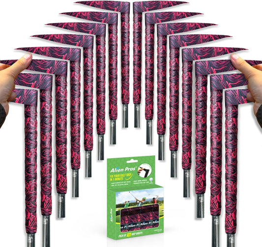 Alien Pros Golf Grip Wrapping Tapes - Innovative Golf Club Grip Solution - Enjoy a Fresh New Grip Feel in Less Than 1 Minute