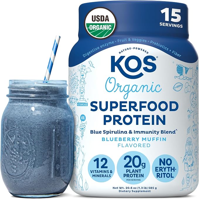 KOS Plant Based Protein Powder, Dairy Free by KOS
