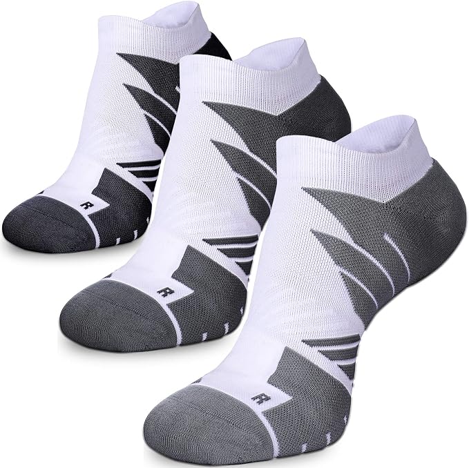 Hylaea No Show Running Athletic Anti-Blister Wicking Coolmax Socks, Seamless by Hylaea