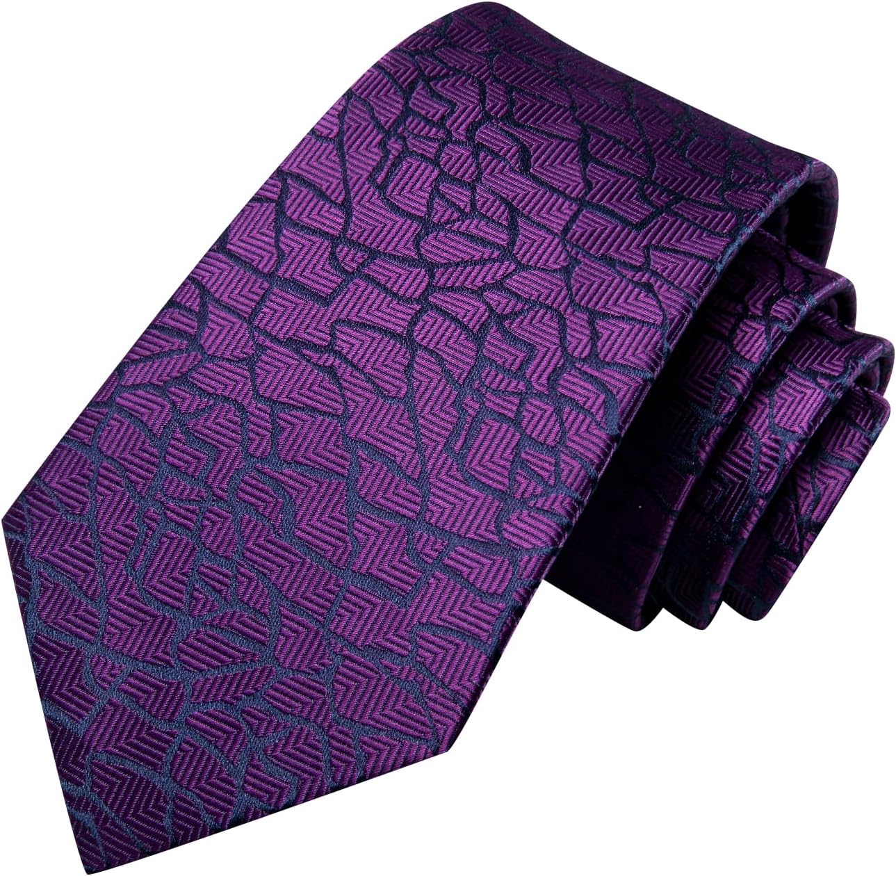 Hi-Tie Men 63inches Tie Set Extra Long Necktie Paisley Tie Pocket Suqare Cufflinks Big and Tall Men Tie