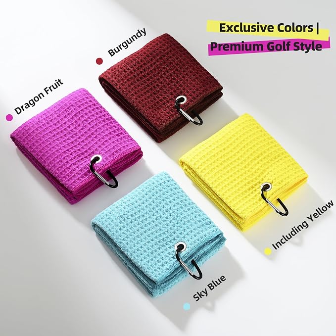 Mile High Life Premium Waffle-Weave Golf Towel | 16" X 24" | Extra Absorbent & - Image 6