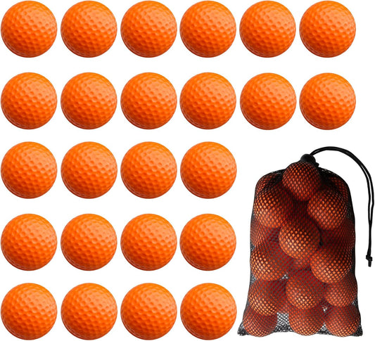 24 Pack Foam Golf Practice Balls,Practice Golf Balls for Backyard,Realistic Feel and Limited Flight Soft Golf Balls for Indoor or Outdoor Training