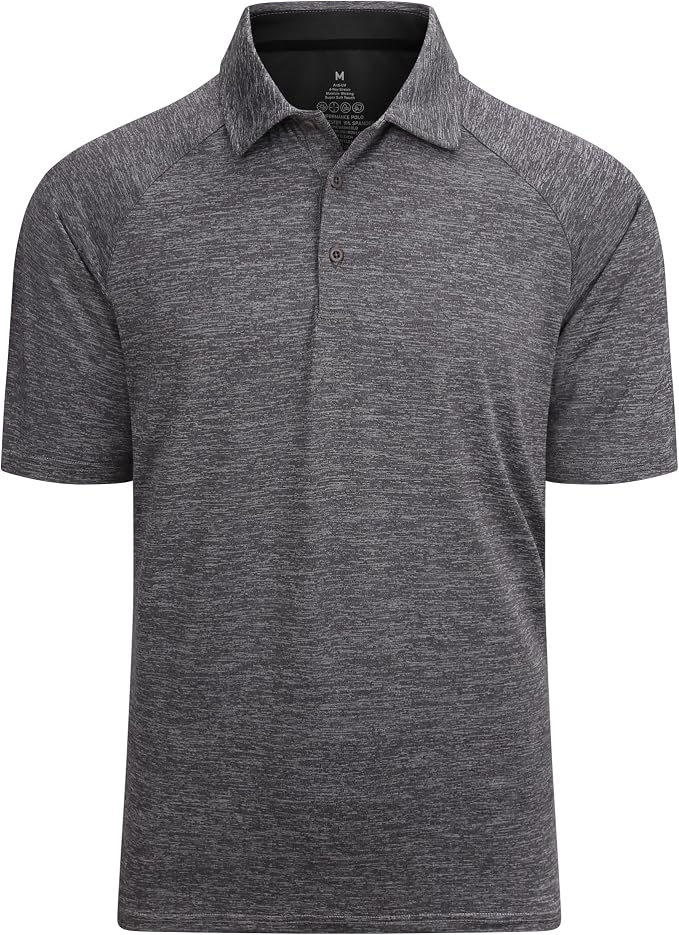 Alex Vando Mens Golf Shirt Moisture Wicking Quick-Dry Short Sleeve Casual Polo by AlexVando