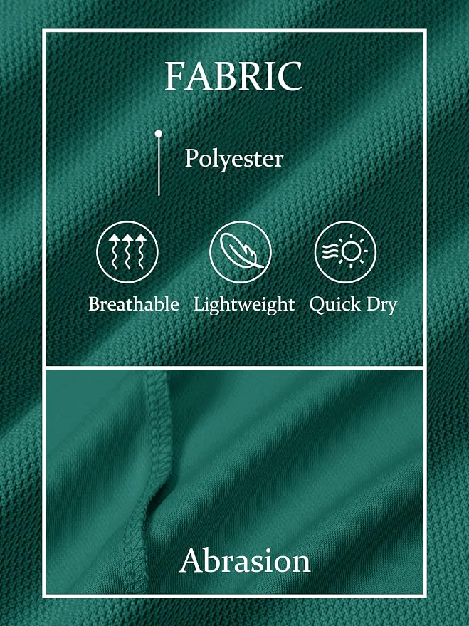TACVASEN Mens Golf Shirt Dry Fit Mens Polo Shirts Short Sleeve Performance Golf - Image 6