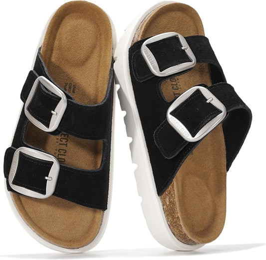 Project Cloud Genuine Leather Platform Sandals Women Footwear by ProjectCloud
