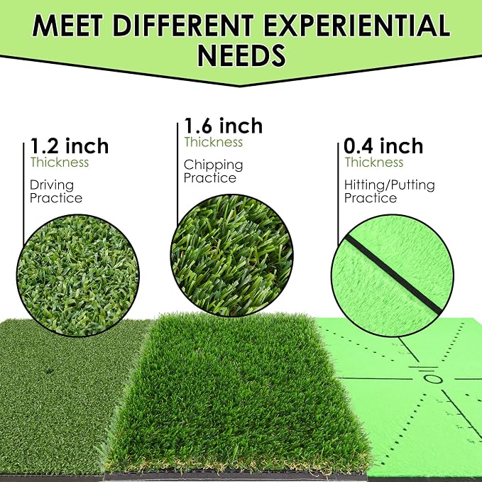 Golf Hitting Mat with Swing Path Tracer – Durable Golf Practice Mat - Image 3