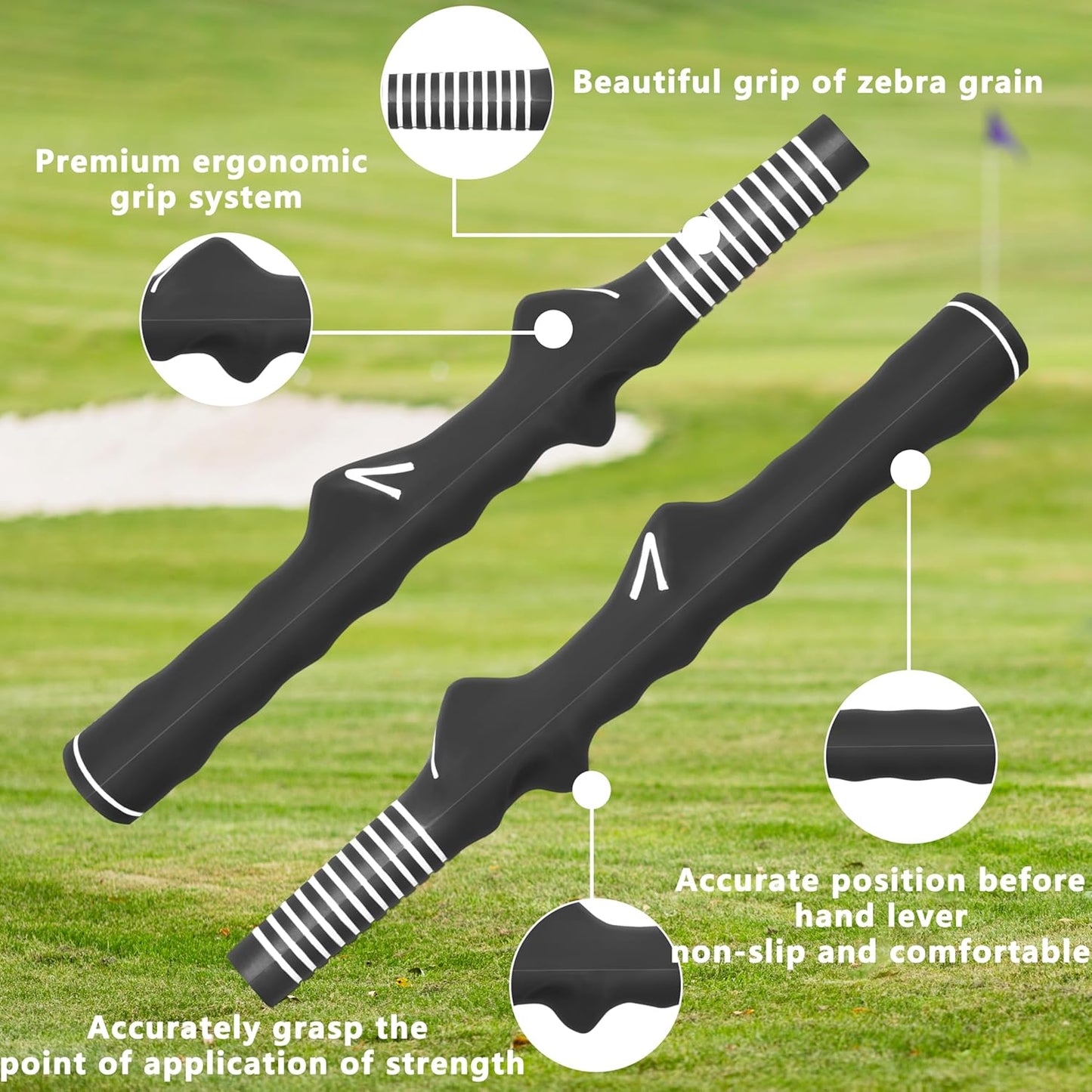 1 Pcs Right-Hand Golf Training Grip:Club,Rubber Swing Grip Trainer,Golf Accessories for Adults,Beginners,All Levels.Improvement Tool for Proper Hand Placement.