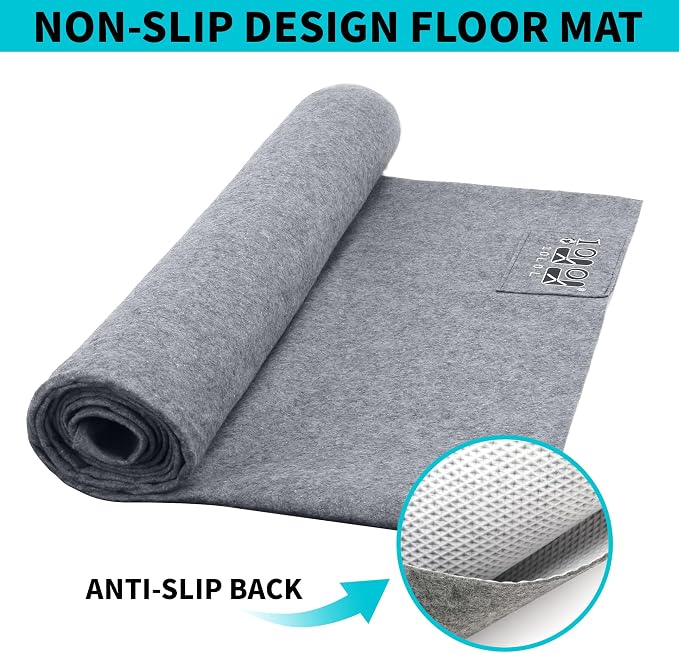 10L0L Golf Cart Garage Mat, Waterproof, Oil-Resistant, Anti-Slip Universal - Image 6