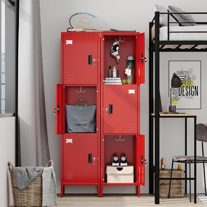 Aobabo 16" W 3 Door Metal Storage Locker - Image 2