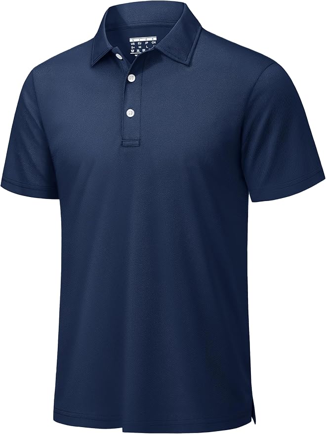 TACVASEN Mens Golf Shirt Dry Fit Mens Polo Shirts Short Sleeve Performance Golf by TACVASEN