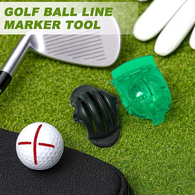 Outus 2 Pack Golf Ball Line Marker Tool Marking Putting Alignment Tool Impact - Image 7