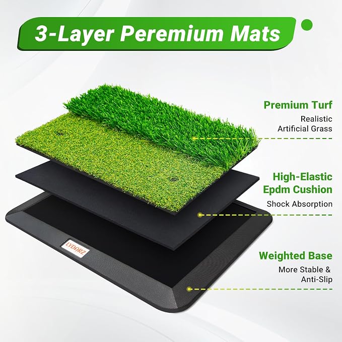 Golf Hitting Mats Training Equipment, Golf Practice Mat - Image 3