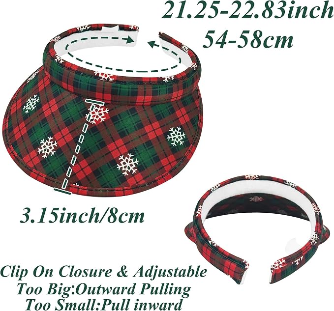 2 Pack Sun Visor Hats Women Men Clip On Wide Brim Visors Hat Outdoor Sports - Image 2