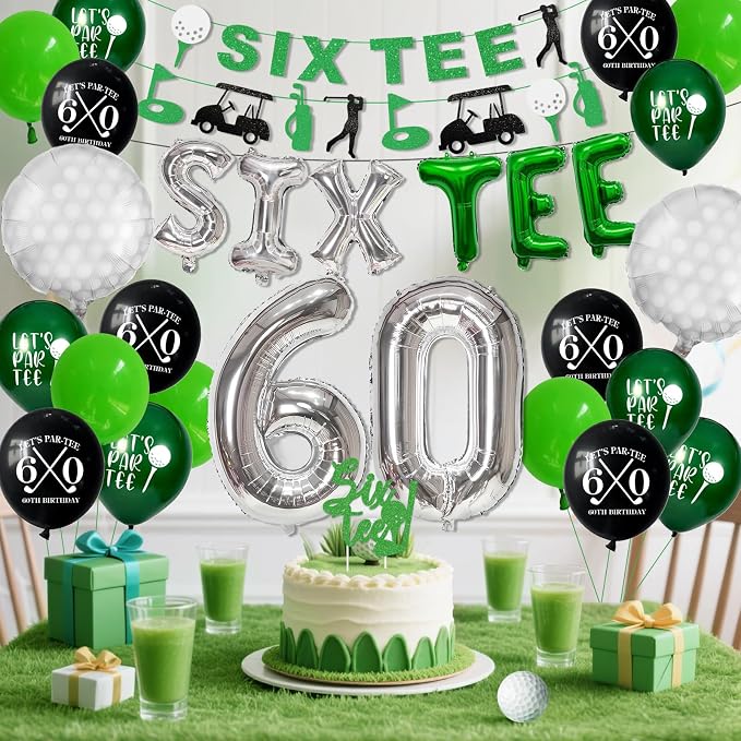 60th Birthday Decorations, Golf Themed 60th Birthday Party Decorations Gifts - Image 2