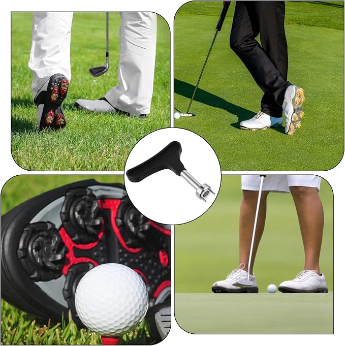 Stainless Steel Golf Shoe Spikes Wrench, Golf Spike Removal Tool, Golfs Ball - Image 3