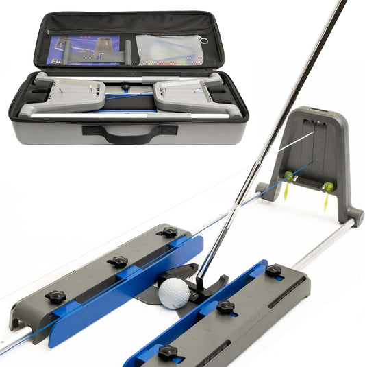 Golf Putting Trainer: Pur Truth Replaces 8 Most Used Golf Putting Aids - Premium Mastery System - Perfect Eyeline Accuracy, Stroke Path, Length and Arc. Precise Square Face Training.