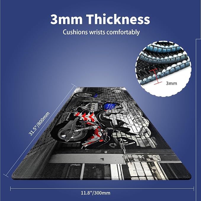 XXL Gaming Mouse Pad with Stitched Edges - Image 2