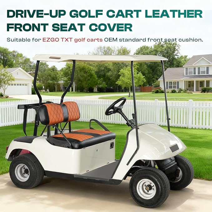 Drive-up Golf Cart Diamond Seat Covers, Wipe Clean PVC - Image 4