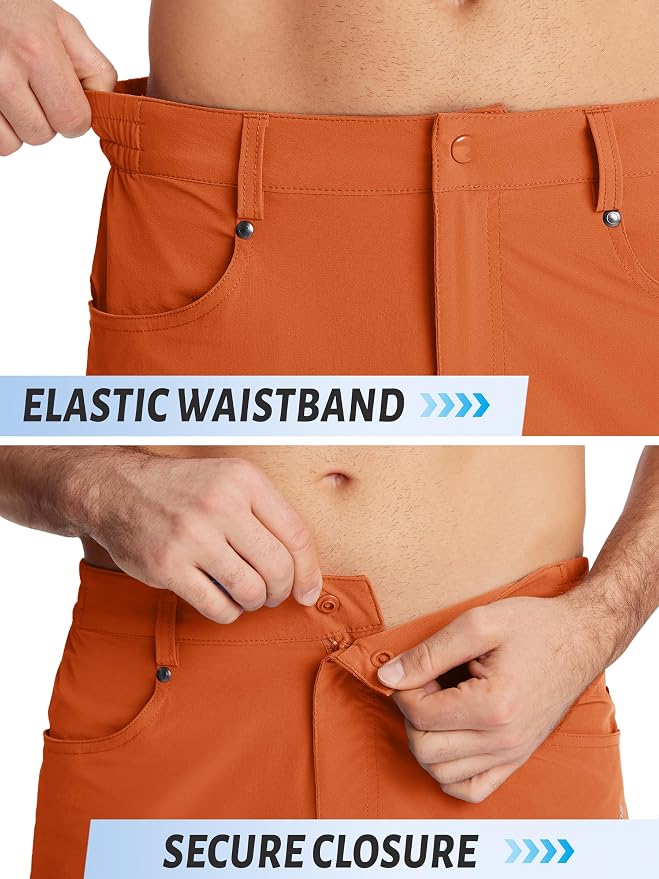 TACVASEN Men's Hiking Cargo Shorts 10" - Image 4