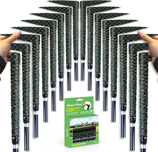 Alien Pros Golf Grip Wrapping Tapes - Innovative Golf Club Grip Solution - Enjoy a Fresh New Grip Feel in Less Than 1 Minute