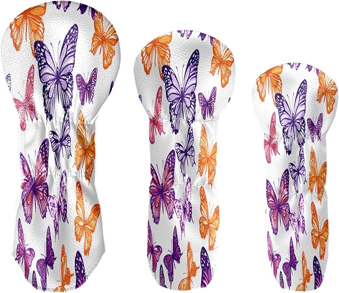 Funny Butterfly Colorful Golf Head Covers - Image 3