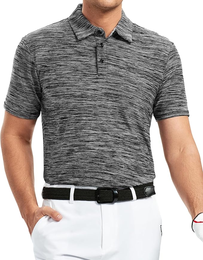 Alex Vando Mens Golf Shirt Moisture Wicking Quick-Dry Short Sleeve Casual Polo - Image 3