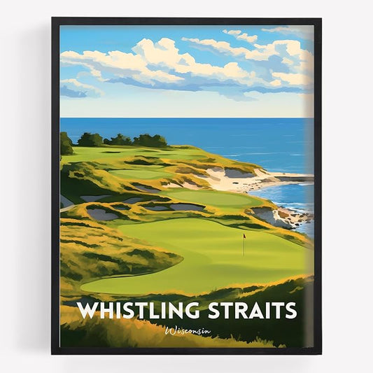 Golf Course Premium Giclee Fine Art Prints by VintBo