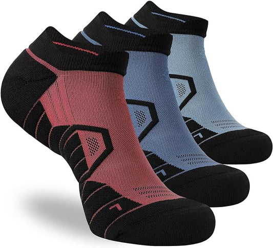 Hylaea Athletic Running Socks Cushion Padded Moisture Wicking Low Cut by Hylaea