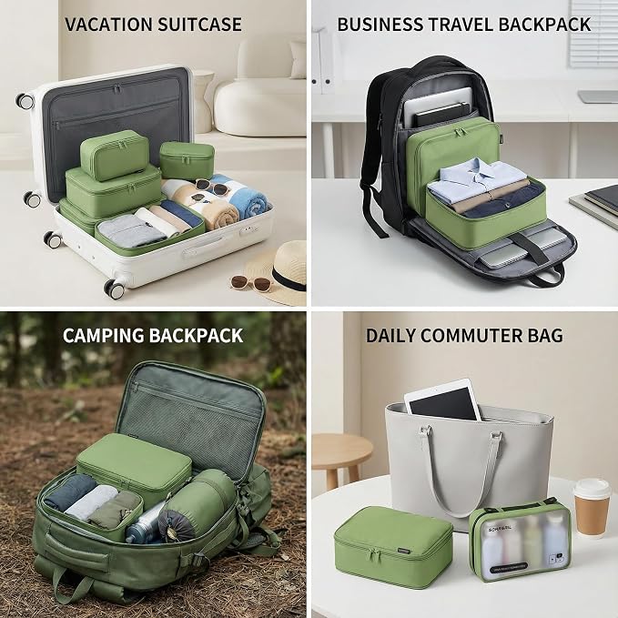 6 Set Compression Packing Cubes - Image 3