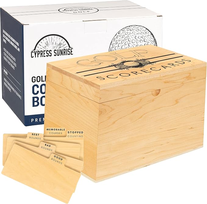 Golf Scorecard Collection Box by CYPRESS+SUNRISE