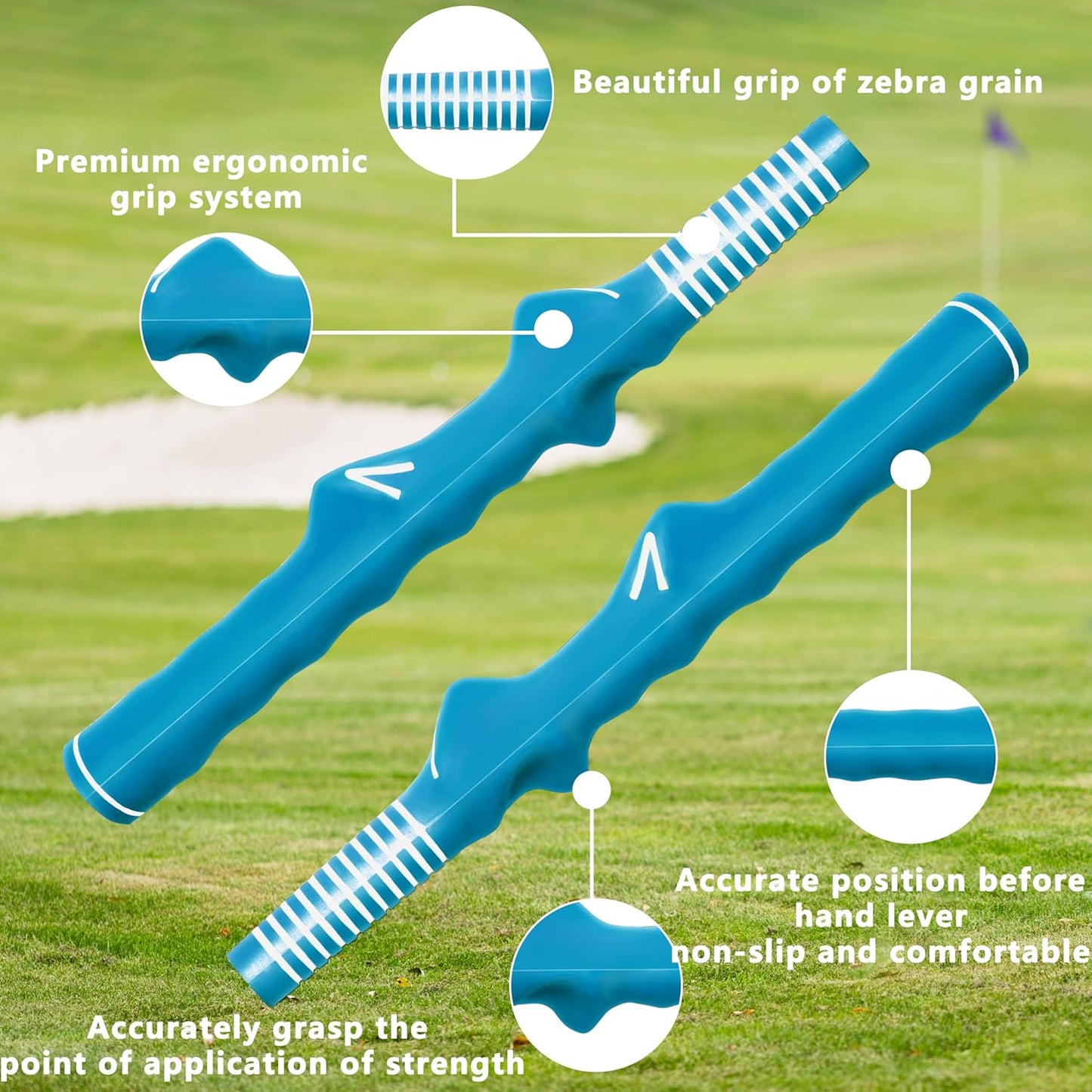 1 Pcs Right-Hand Golf Training Grip:Club,Rubber Swing Grip Trainer,Golf Accessories for Adults,Beginners,All Levels.Improvement Tool for Proper Hand Placement.