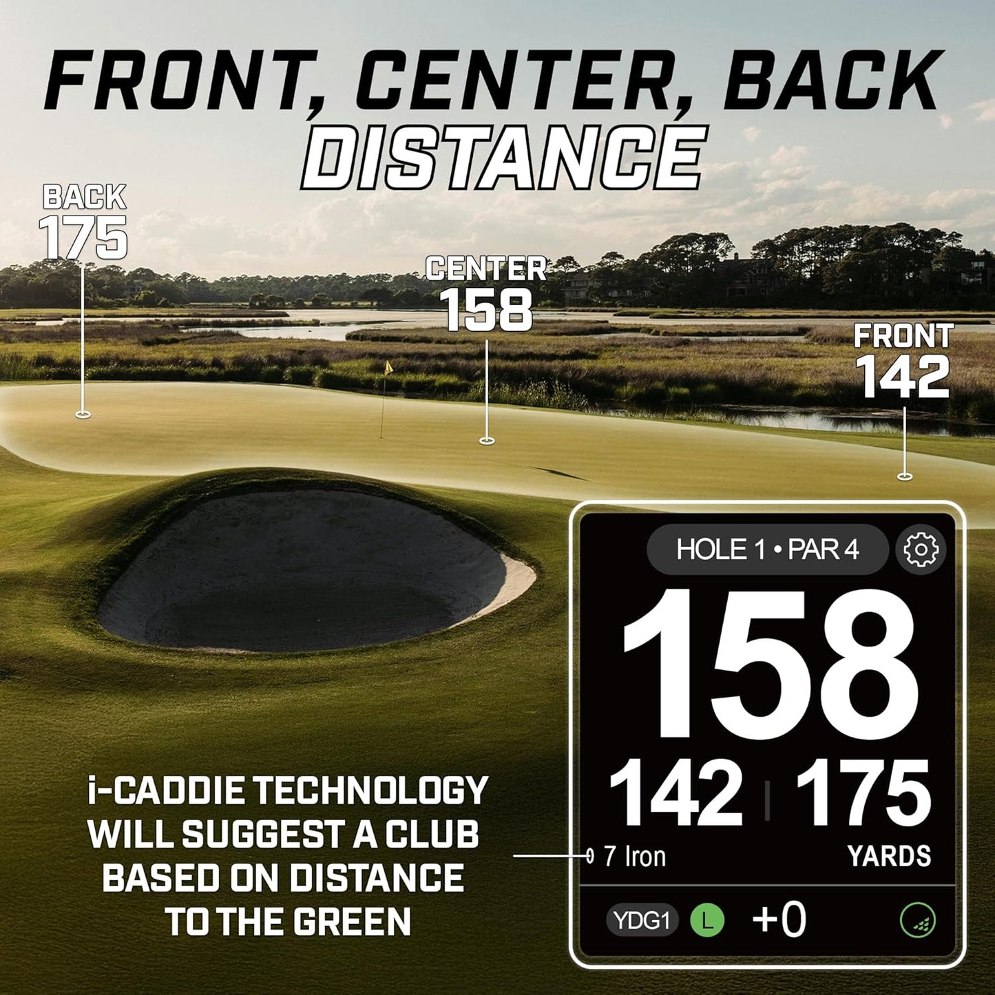 Izzo Swami Golf GPS Rangefinder - Color Display & Scorekeeper