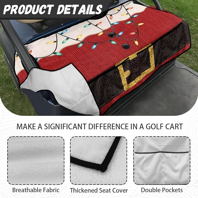 Golf Cart Seat Covers Universal Golf Cart Seat Cover Blanket Cushion Cover - Image 5