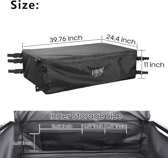 10L0L 4-Passenger Golf Cart Storage Bag, Cargo Bag - Image 6