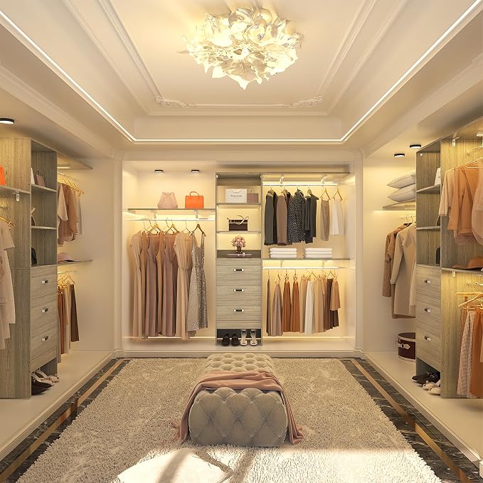 8FT Closet System, Wall Mount Bedroom Wardrobe - Image 5