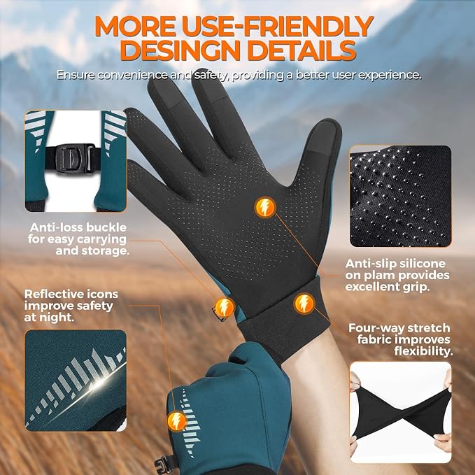 rivmount Winter Gloves Women Men - Image 5