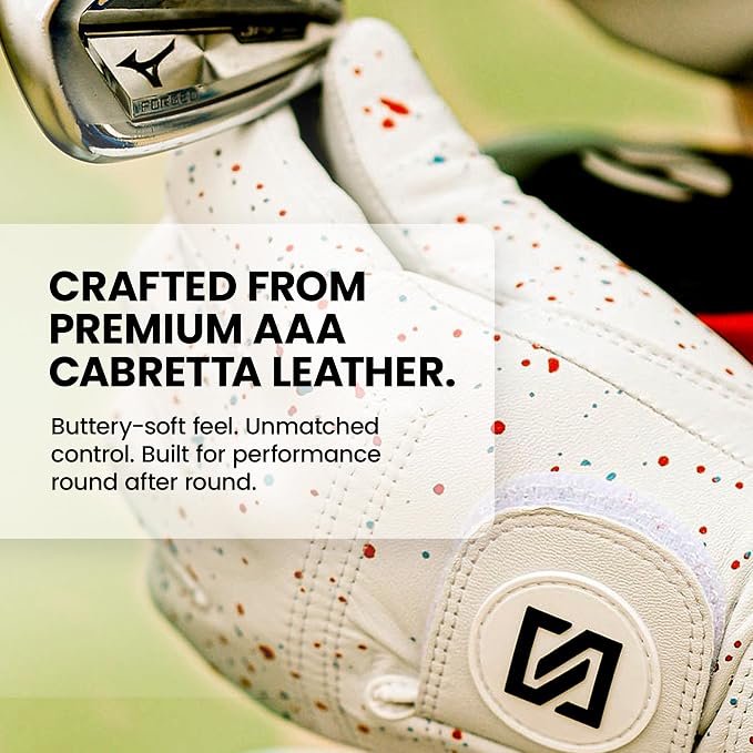 Premium Golf Glove | 100% AAA Cabretta Leather | Cool Golf Gloves Men | Serious - Image 5