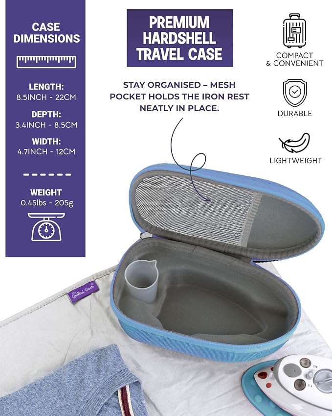The Quilted Bear Mini Iron, Rest & Ironing Mat - Image 4