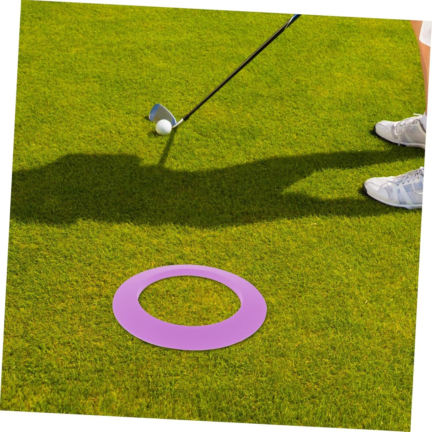 Happyyami Golf Putting Cup Ring Golf Hole Target Circles Silicone Golfs Green Hole Cup Rings Golf Training Tool