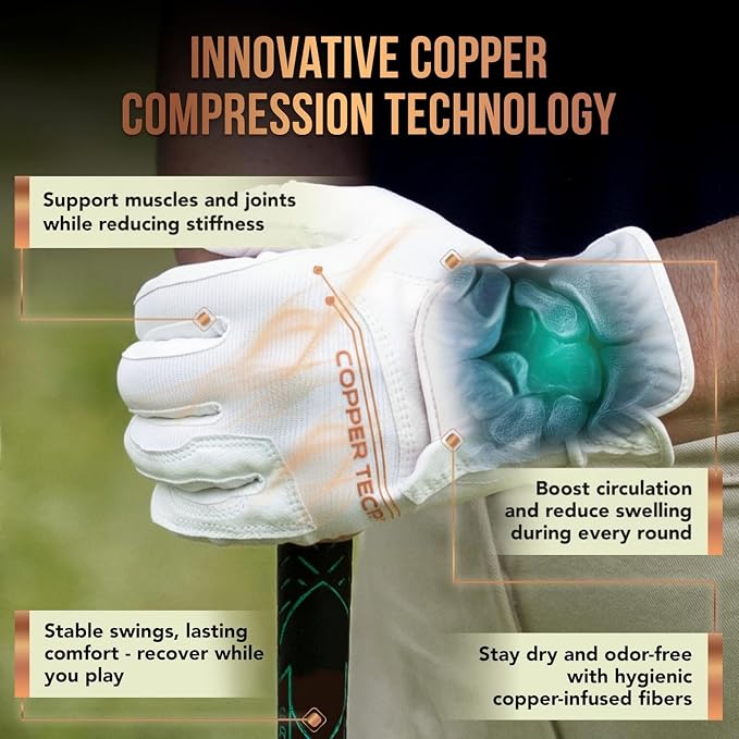 Copper Tech Ladies Golf Gloves Women Right Handed Golfer or Left Handed Golfer - Image 4