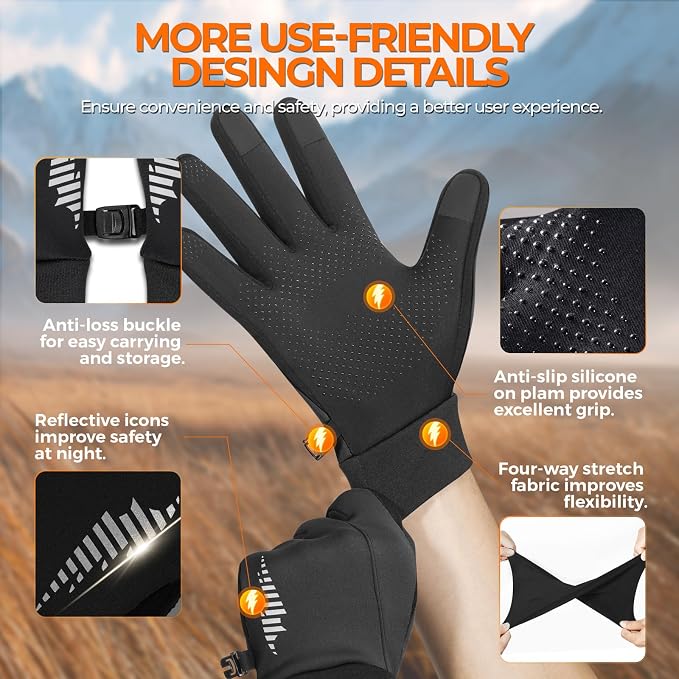 rivmount Winter Gloves Women Men - Image 5