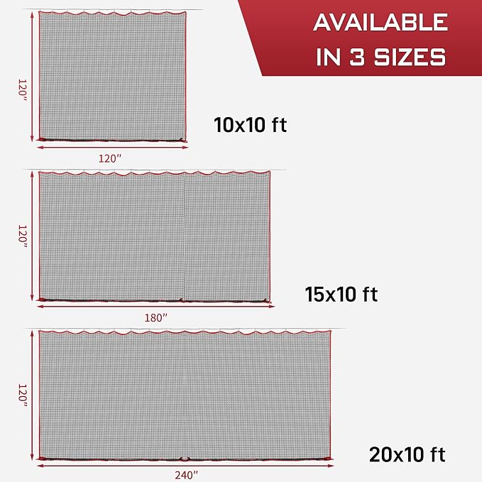 Golf Netting, 20ft Sports Netting - Image 6