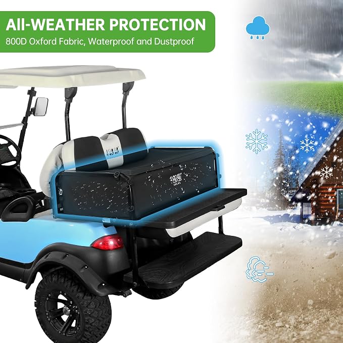 10L0L 4-Passenger Golf Cart Storage Bag, Cargo Bag - Image 4