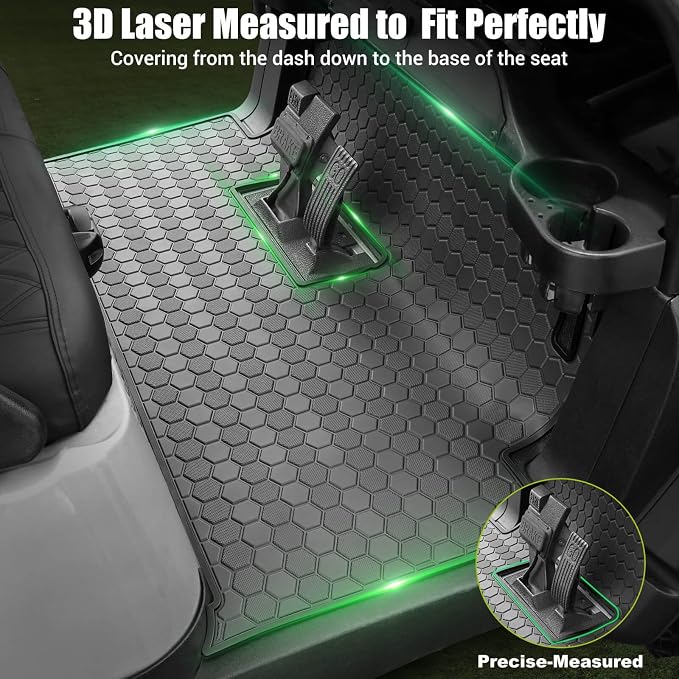 Club Car Precedent Golf Cart Full Coverage Floor Liner Mat, Fits Club Car - Image 3