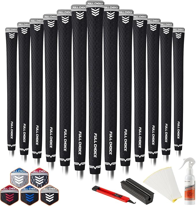 Rubber Golf Grips 13 Pack, Concise Fashion Design, Choose from 13 Grips Set or by FULLCHOICE