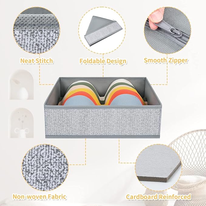DIMJ Drawer Organizer Clothes 12 Pack - Image 3