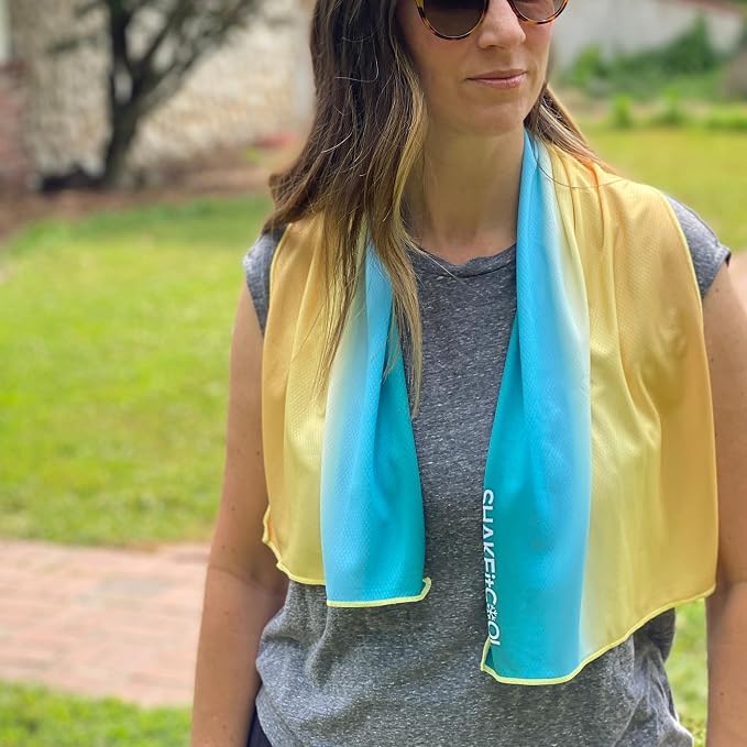 SHAKEitCOOL Extended Size Cooling Towel – Be Cool in Style by SHAKEitCOOL