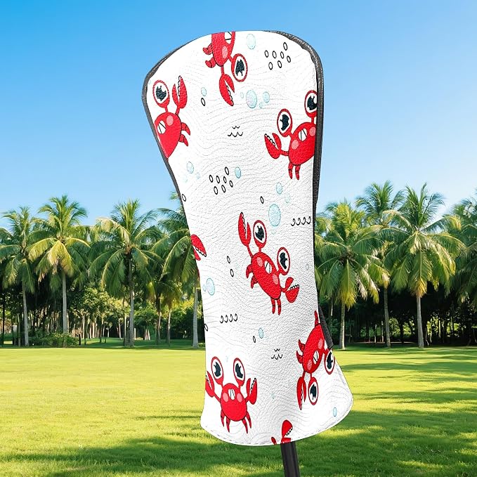 Premium Leather Golf Club Headcovers, Mango Pattern Fits Driver Hybrid Fairway - Image 2