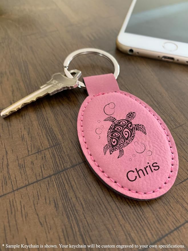 LaserGram Oval Keychain, Disc Golf, Personalized Engraving Included - Image 6